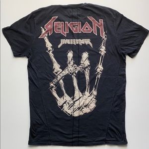 Religion black T shirt size L